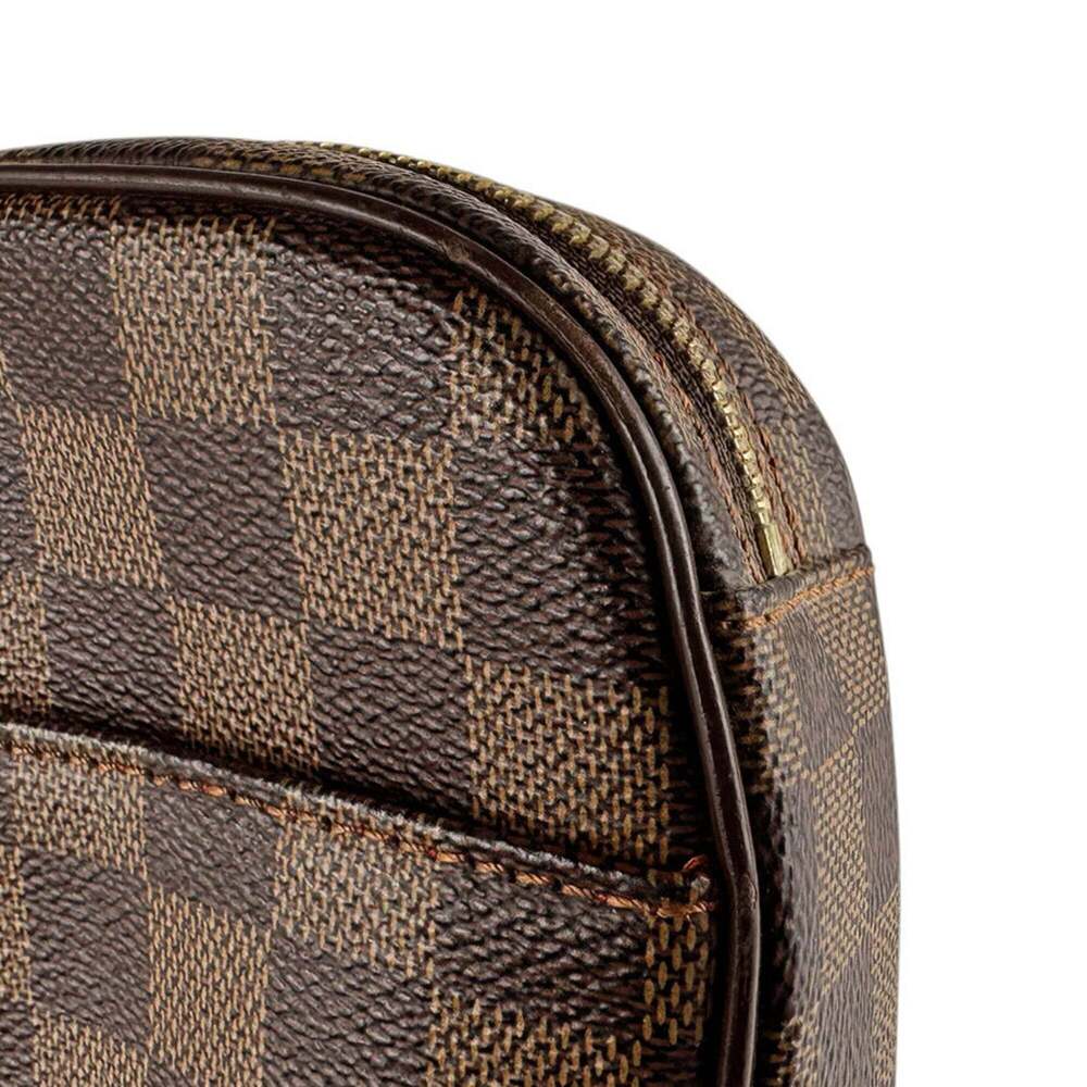 LOUIS VUITTON Authentic Brown Damier Canvas Pochette Hobo Bag - Picture 7 of 12